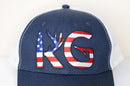 KG Navy/White USA Snapback Hat
